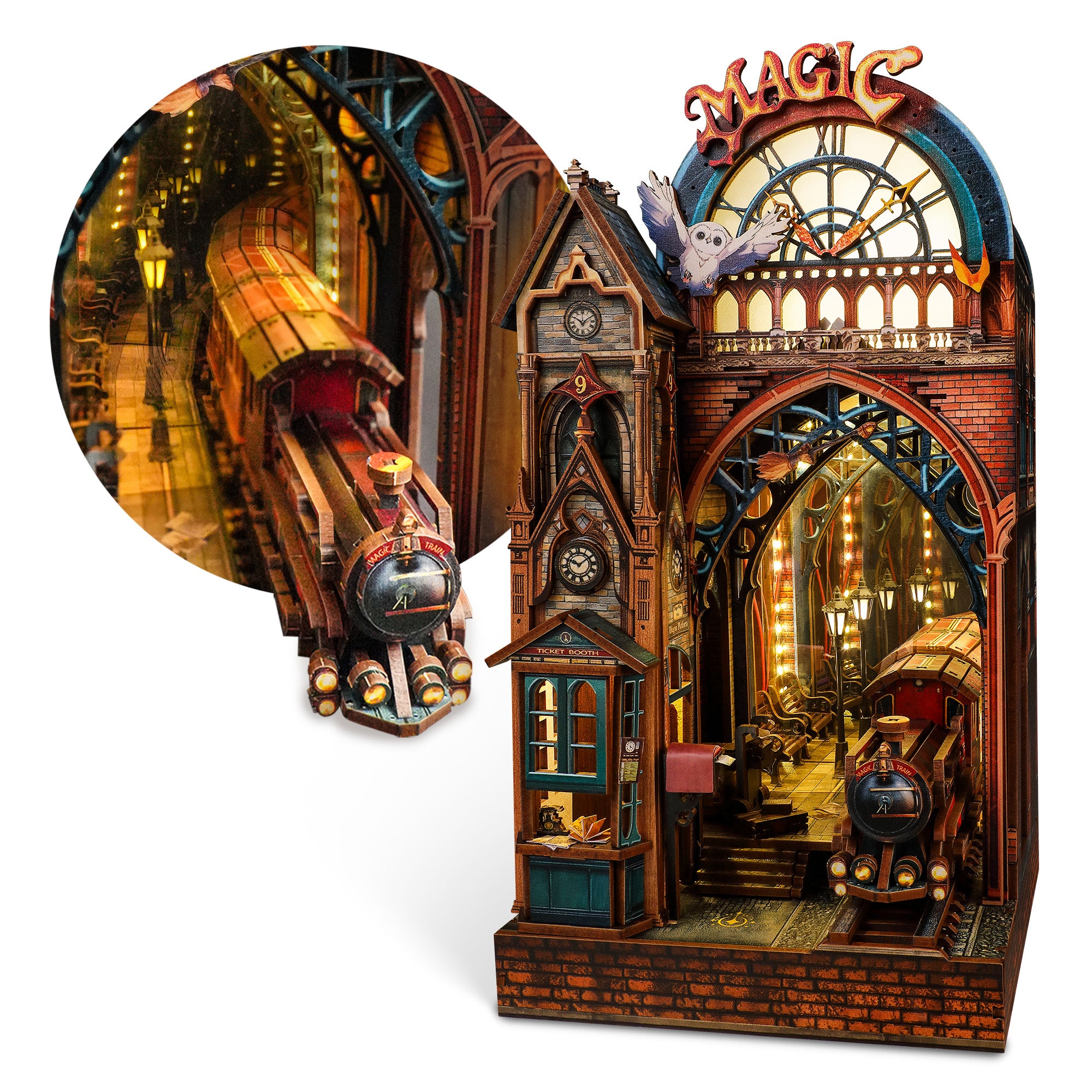 FUNPOLA Beauty and The Beast 3D Puzzle Nightlight – LED 3D Puzzle Gift