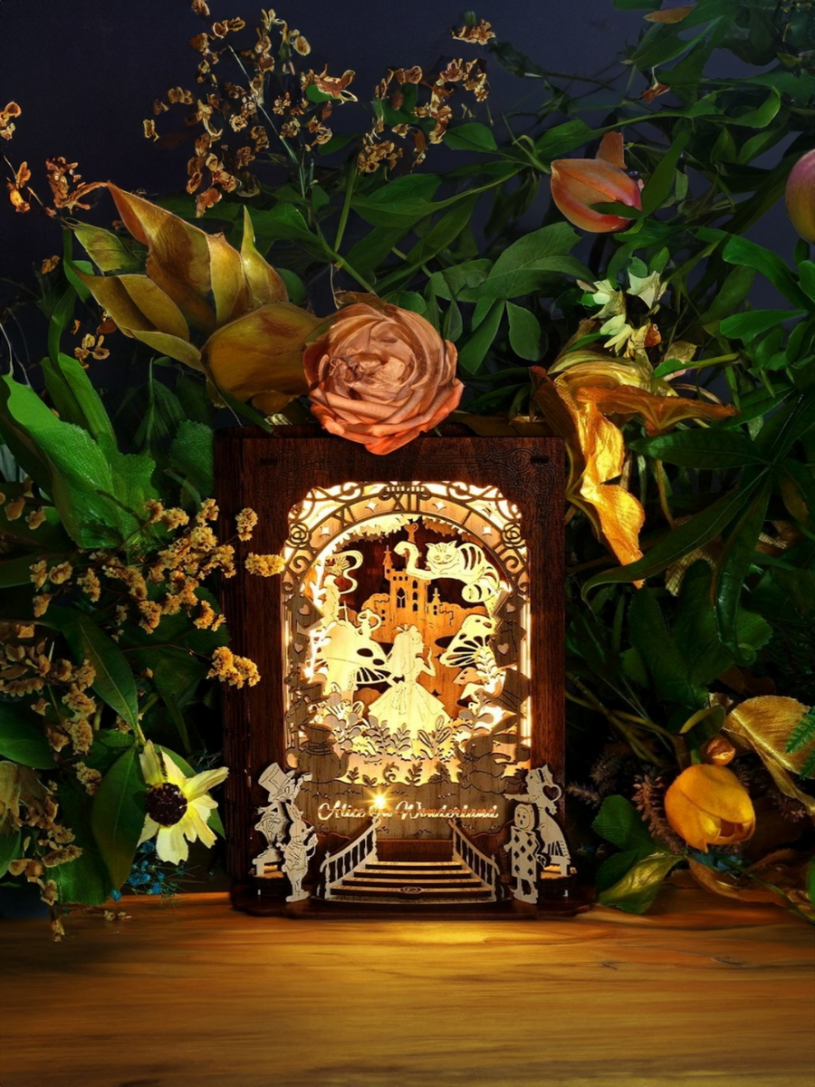 FUNPOLA Puzzle en bois 3D à LED - Modèle de dirigeable fantaisie